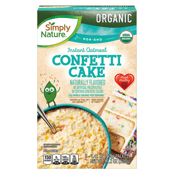 Simply Nature Confetti Cake Oatmeal