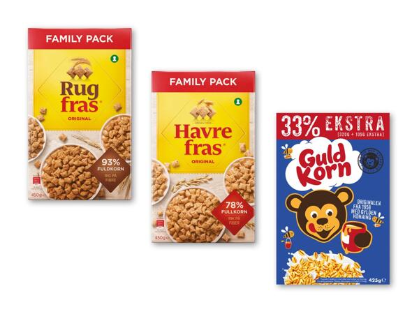 QUAKER Guldkorn, rug- eller havrefras
