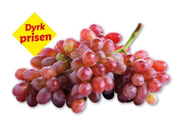 Røde kernefri vindruer