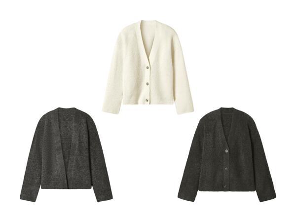 Cardigan en maille bouclette