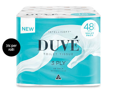 Duvé Bulk Toilet Paper 3ply 48pk