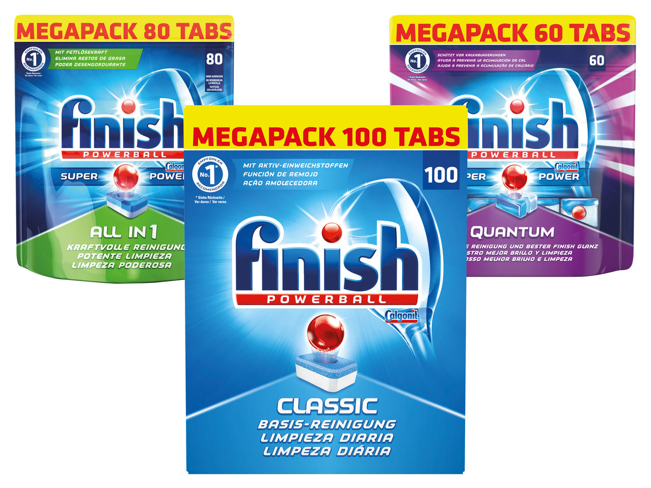 FINISH Classic, Alles-in-1 oder Quantum Tabs