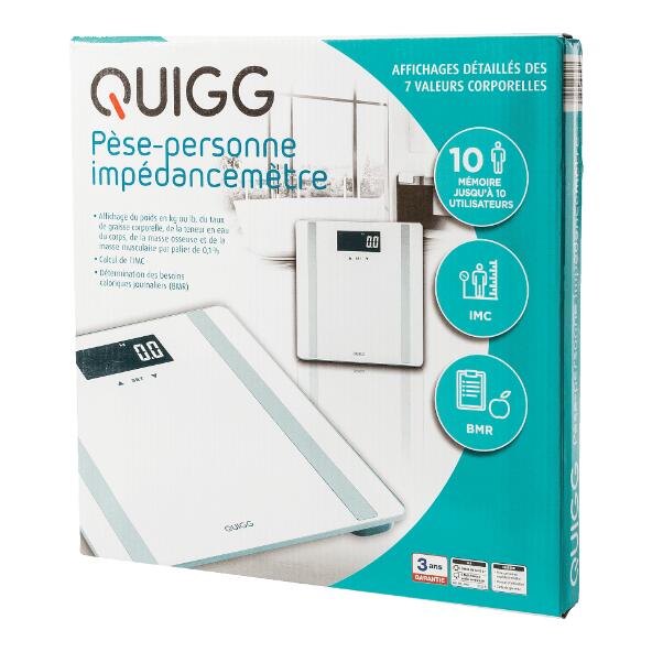 QUIGG(R) 				Balance avec analyse corporelle