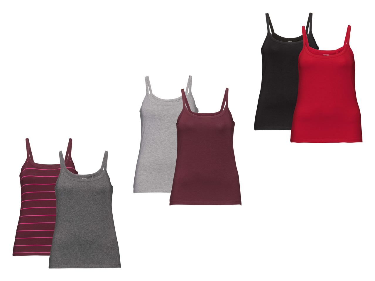 Débardeurs pour femme, lot de 21