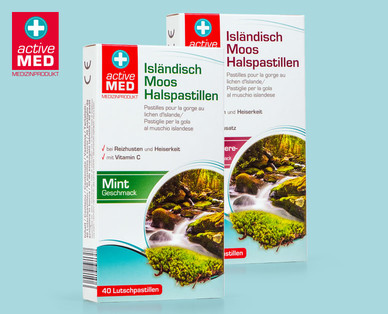 ACTIVE MED Isländisch Moos Halspastillen