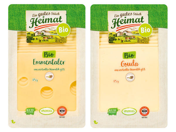 EIN GUTES STÜCK HEIMAT Bio-Käse in Scheiben