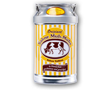 ORIGINAL SAHNE MUH-MUHS Caramelle morbide alla panna in latta