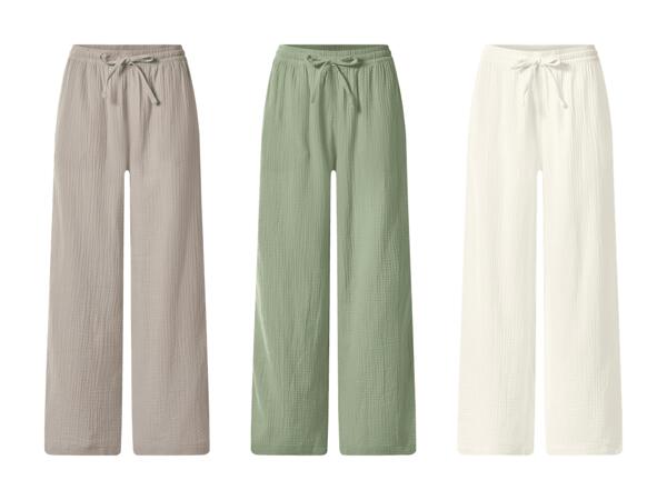 Pantalon en mousseline