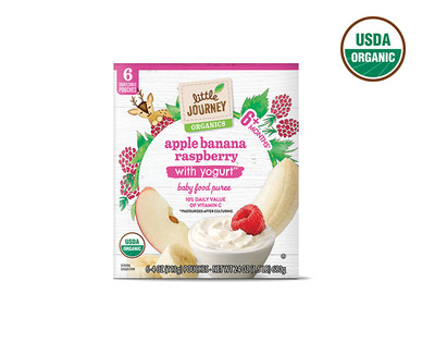 Little Journey Organic Apple Banana Raspberry Yogurt Puree