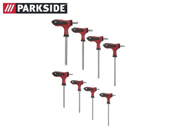 Parkside T-Handle Hex/Star Key Set 8 Piece Set