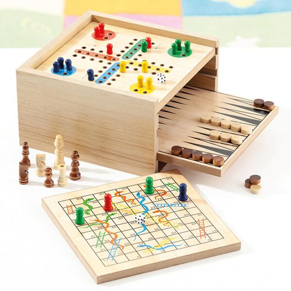 Holz-Brettspiel 7in1