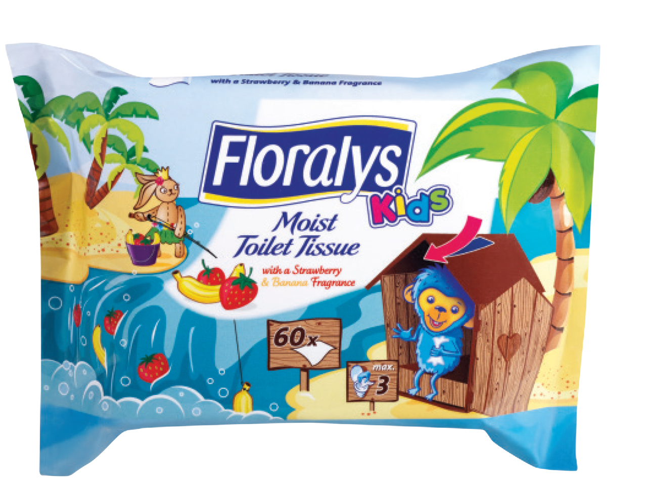 FLORALYS KIDS(R) Moist Toilet Tissue For Kids