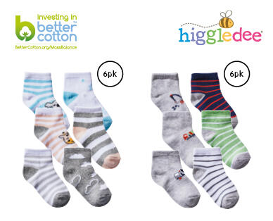 Infant Socks 6pk