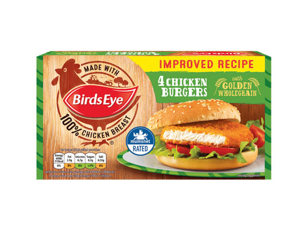 Birds Eye 4 Chicken Burgers, Chicken Dippers, 2 Crispy Chicken or 2 Southern Fried Chicken
