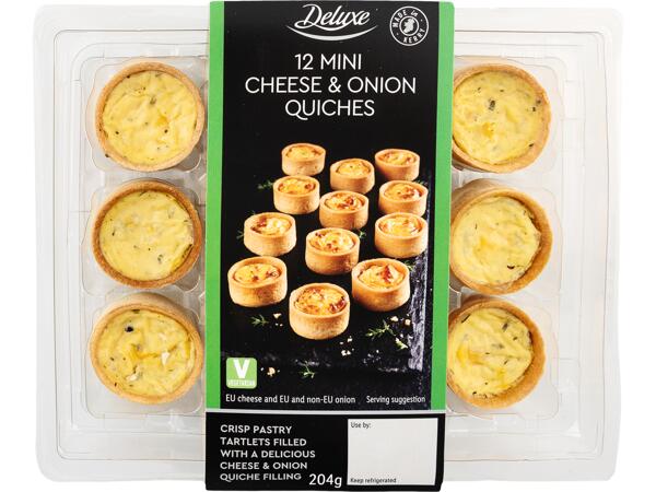 12 Mini Cheese & Onion Quiches