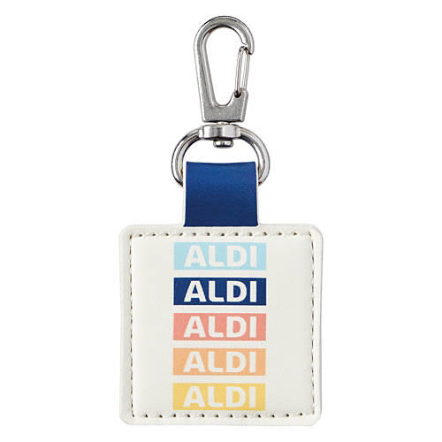 Square Shaped ALDI Gear Keychain