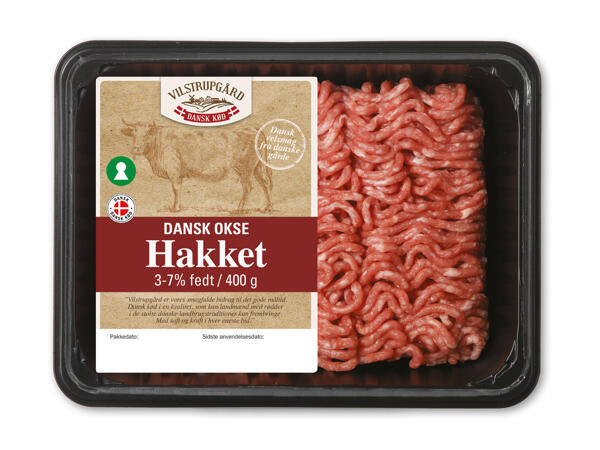 Hakket dansk oksekød