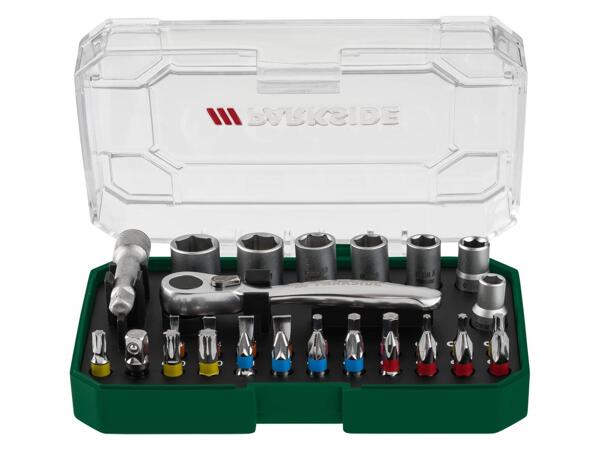 Bit set or ratchet bit & socket set