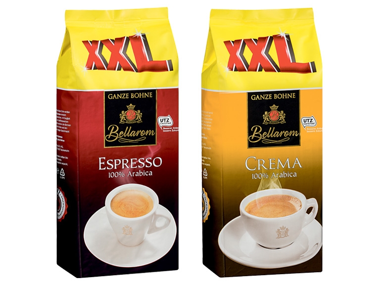 BELLAROM Kaffee Crema/Espresso 1000 g + 200 g gratis