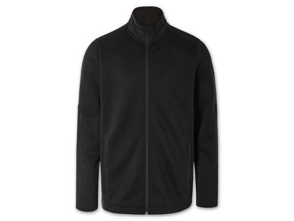 Herren Strick-Fleecejacke