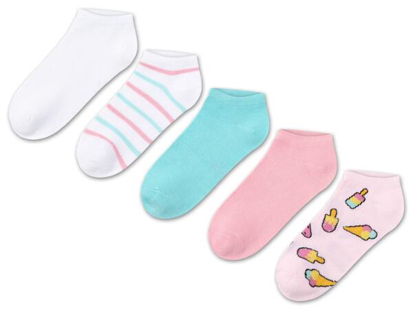 Kinder Sneakersocken, 5 Paar