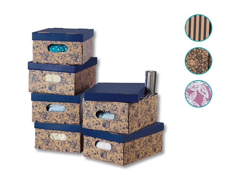 Boîtes de rangement, lot de 6