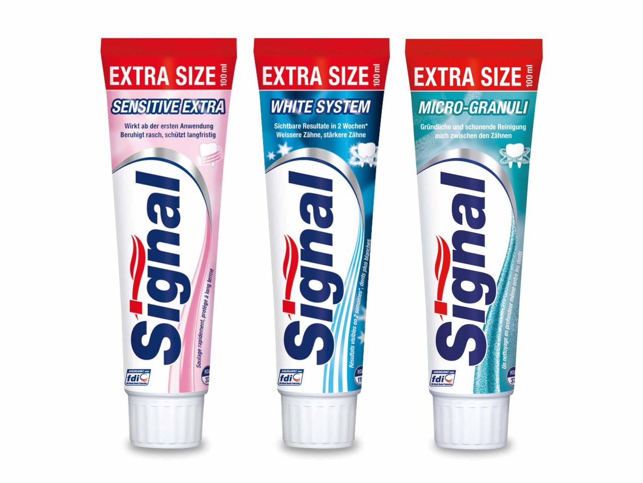 Dentifrice Signal
