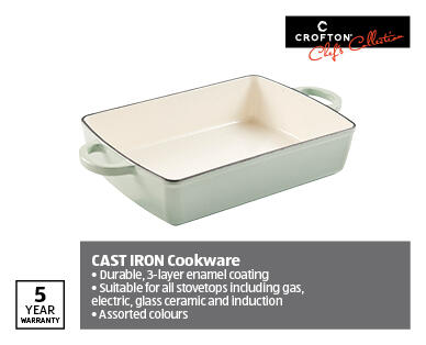 Cast Iron Roaster – Blue or Green