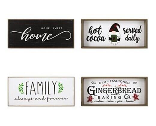 Merry Moments 
 Reversible Mantel Sign