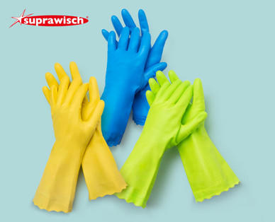SUPRAWISCH Latexfreie Haushaltshandschuhe, Doppelpkg.