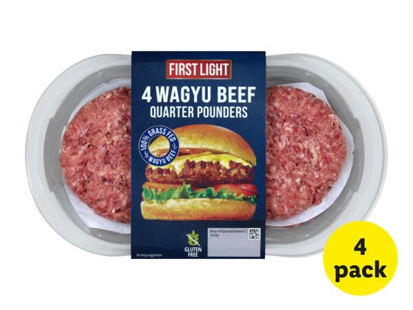 First Light 4 Wagyu Beef Quarter Pounders