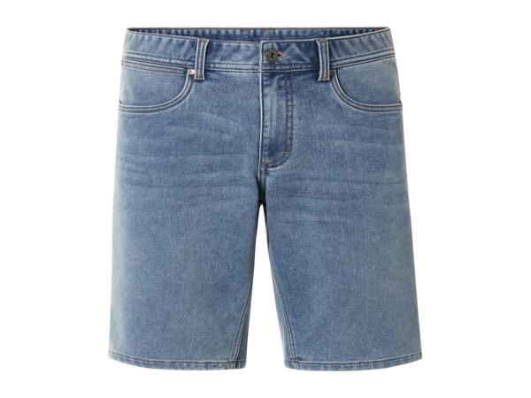 Esmara Men Men's Blue Jersey Denim Shorts