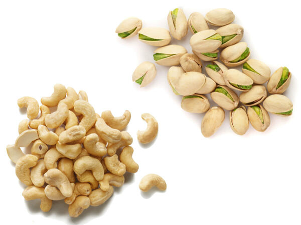 Cashewkerne oder Pistazien