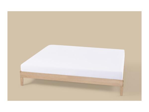 White Jersey Fitted Sheet - King
