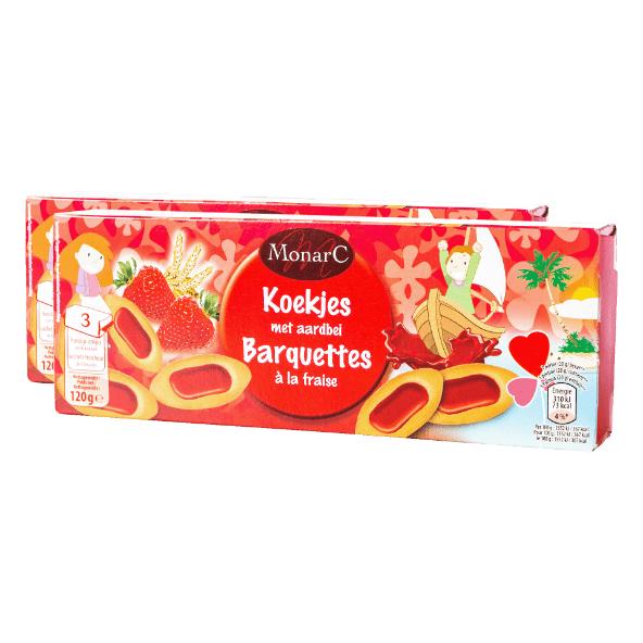 Koekjes met aardbei, 2-pack