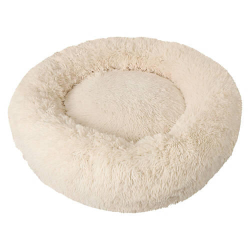 33" x 33" Pet Plush Bed - Cream, L