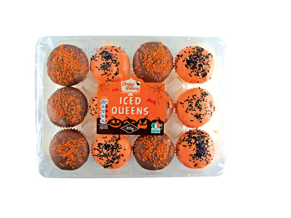 Halloween Iced Queen Cakes
