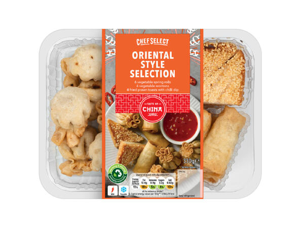 Chef Select Oriental Style Selection with Sweet Chilli Dip