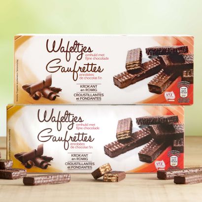 Gaufrettes au chocolat