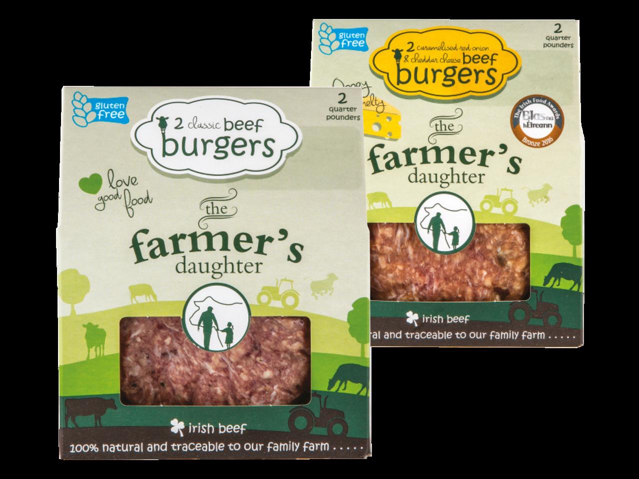 Farmer's Daughter Beef Burgers