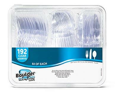 Boulder 
 Clear Cutlery