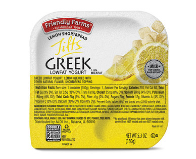 Friendly Farms Tilts Greek Yogurt