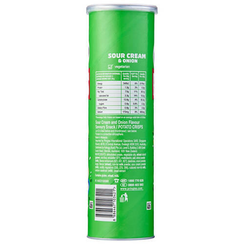 Pringles Sour Cream & Onion 134g