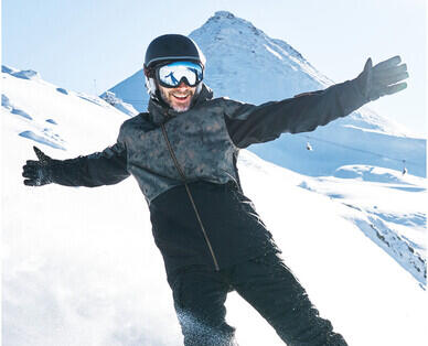Men's Snowboard Jacket - Camo Panel