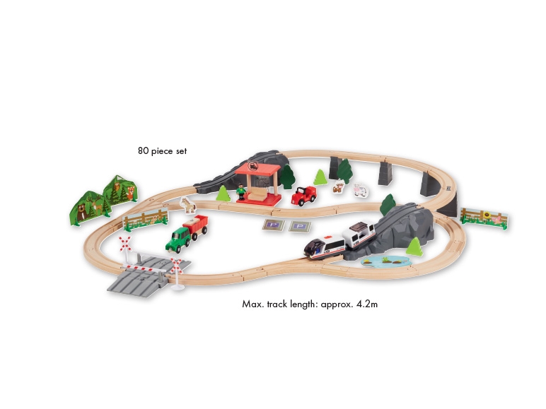 PLAYTIVE JUNIOR Wooden Train Set