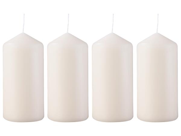Scented Candle In Glass Jar or Christmas Pillar Candles, 2, 4 or 6 Pieces