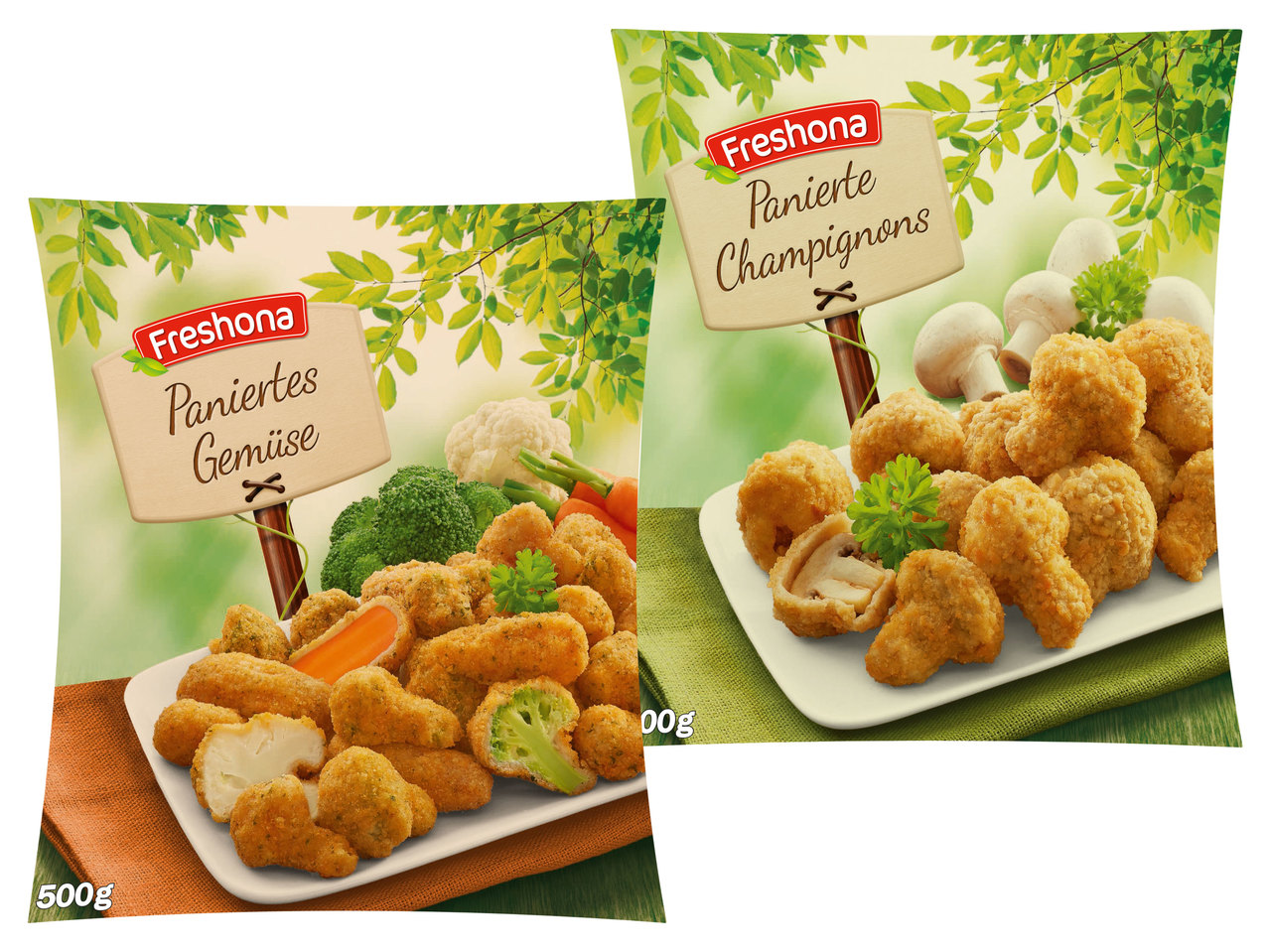 FRESHONA Paniertes Gemüse/Champignons