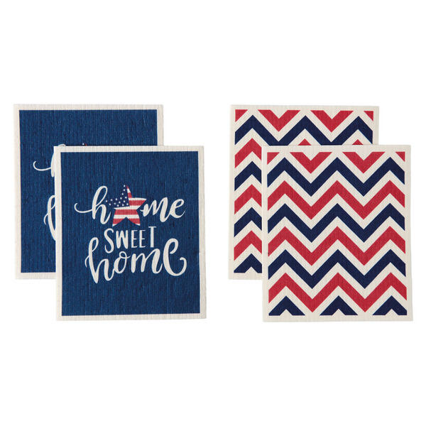 Crofton Home Sweet Home Swedish Dish Cloths - 4Pk