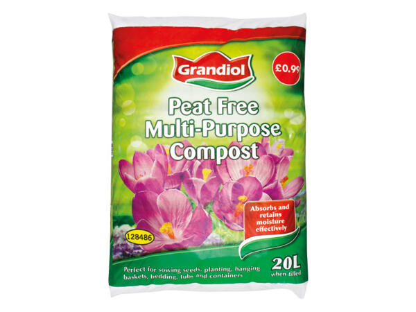 Grandiol Peat Free Compost - Lidl - Great Britain - Specials archive