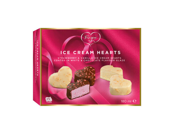 Strawberry Ice Cream or Coated Bourbon Vanilla Ice Cream
